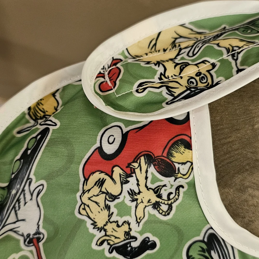 Bumpkins-Dr. Seuss Baby Bib Set - Green and Blue